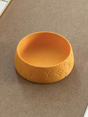 Luxury Inspired Pet Bowl with Handmade 3D Printing
