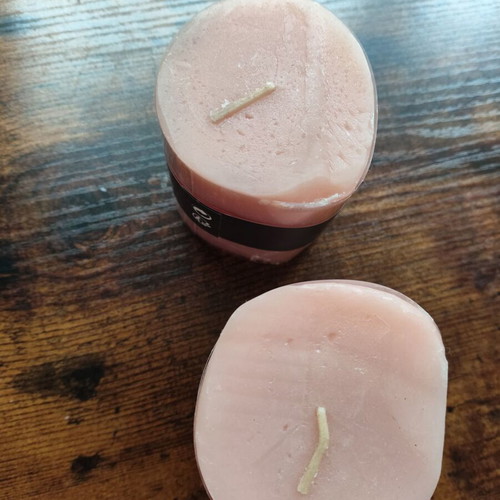 Set of two unscented candles new