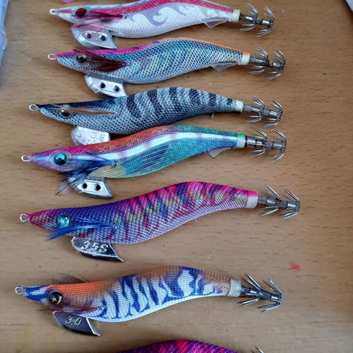 DTD, Yamashita, Tsuriken, Daiwa squid jigs set