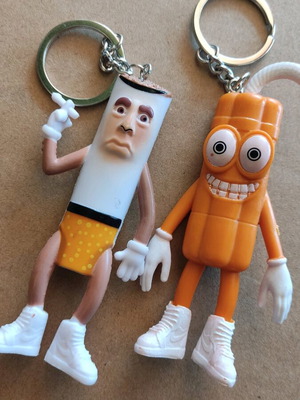 Brainrot and Italian Brainrot like new figure keychains