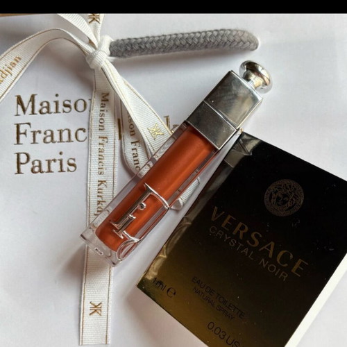Dior gloss bronze shade new with Versace mini perfume gift