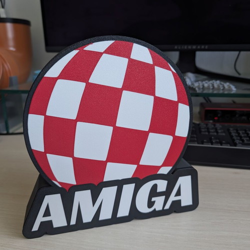 Amiga lamp like new, USB powered with switch, 23x23cm