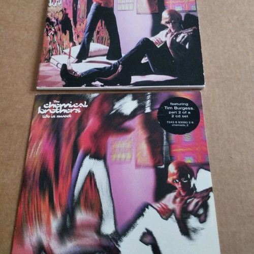 Chemical Brothers Life Is Sweet CD single parts 1 & 2 used, electronic