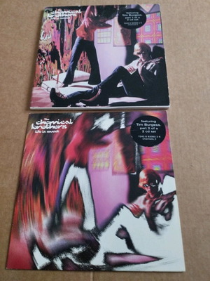 Chemical Brothers Life Is Sweet CD single parts 1 & 2 used, electronic