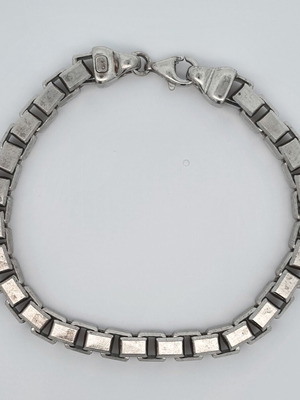 Solid Silver 925 Bracelet used, 56g weight, 23cm length