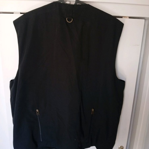 Cargo sleeveless vest used xl black with pockets