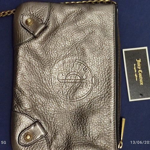 Juicy Couture metallic gold leather crossbody bag like new
