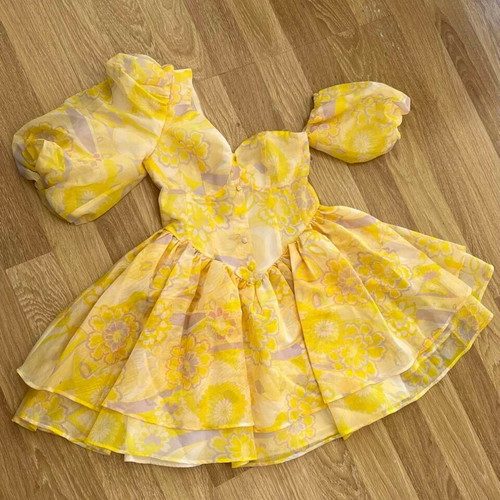 Asos women's dress size M like new, yellow
