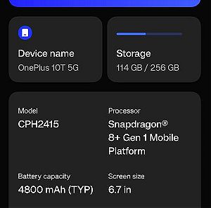 OnePlus 10T 16 GB RAM/256 GB memory πράσινο