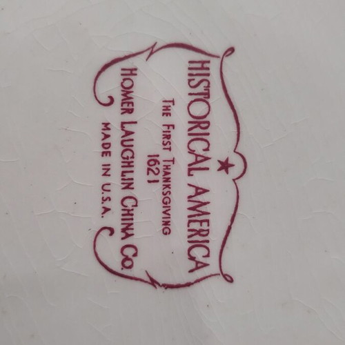 Vintage Homer Laughlin China Company decorative platter used