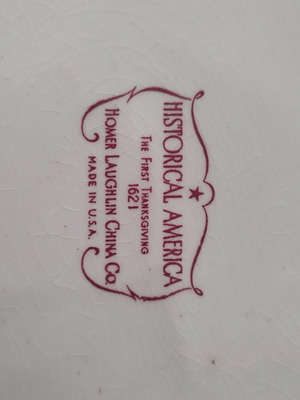 Vintage Homer Laughlin China Company decorative platter used