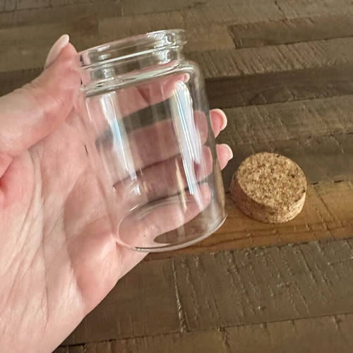 Glass bottles new, pack of 19 with cork 80ml