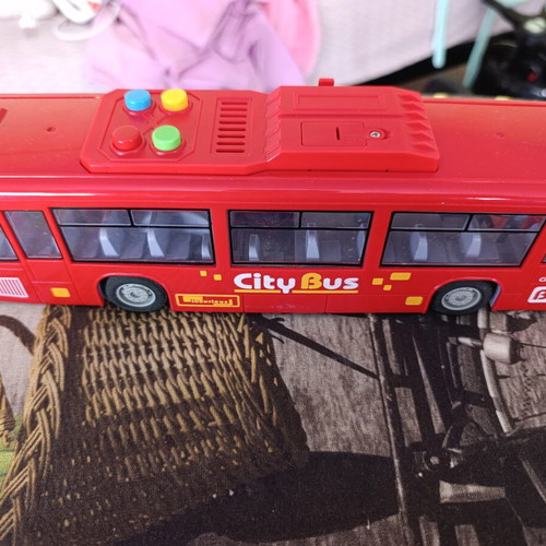 Toy bus used, lights work but sound does not