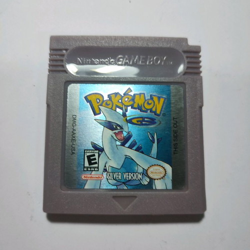 Silver Pokemon Cartridge Game Boy Color new