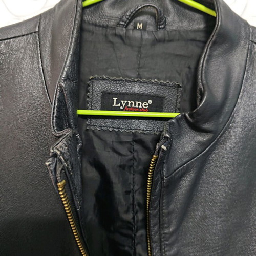 Lynne leather women's jacket medium used, black