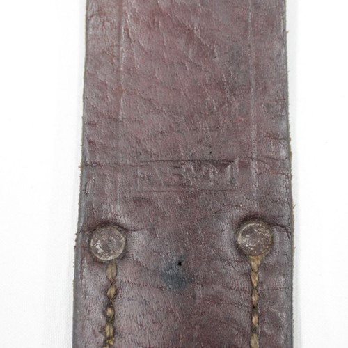 Leather Scabbard 1940 Greek Army Used for Mannlicher Senauer Bayonet