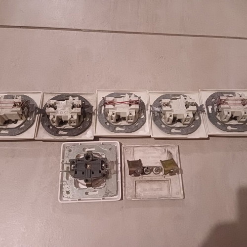 Electrical supplies sockets and switches used