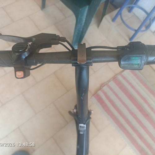 Electric city bicycle used with new 10ah battery, disc brakes, black