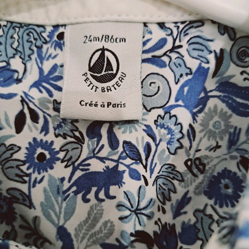 Petit Bateau shirt for boy 86cm like new