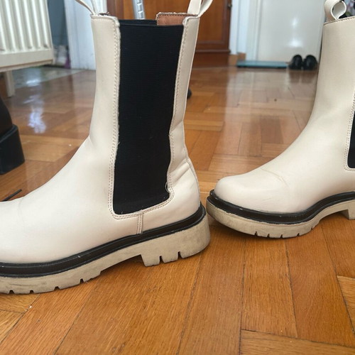 Chelsea boots white used size 37