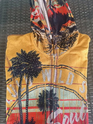 Paul Christoph women's hoodie with tropical print, like new, size L