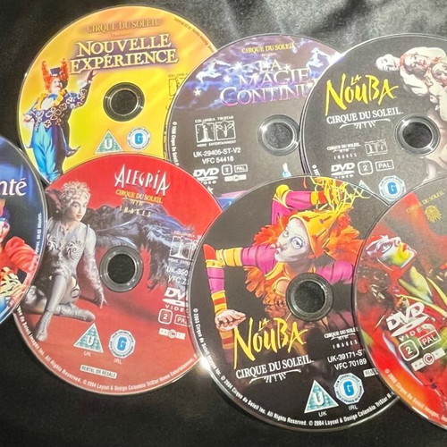 Cirque du Soleil DVD set 7 new shows La Nouba, Dralion, Alegría
