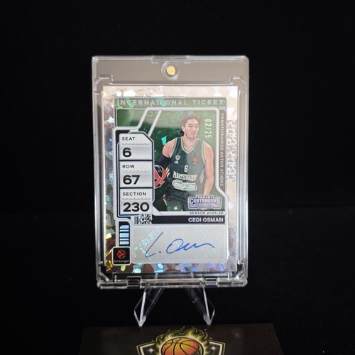 2025/26 Contenders Euroleague Panathinaikos International Ticket Cedi Osman Autograph