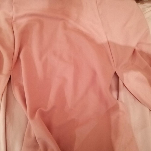 Official pink winter dress and brown fur vest like new