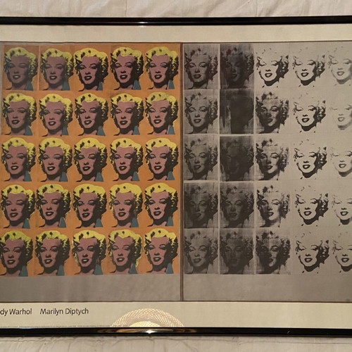 Andy Warhol Marilyn Diptych framed print used, 84x64 cm