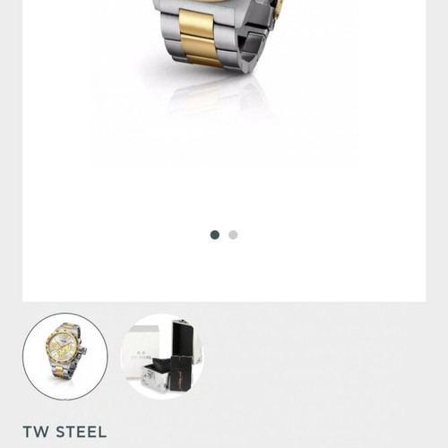 TW Steel Canteen men's wristwatch used, two-tone 45mm