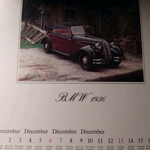 Oldies '81 calendar like new with 12 antique cars from 1981