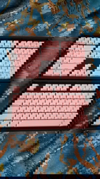 Pink Jelly Keyboard Caps Cherry MX 61 68 104