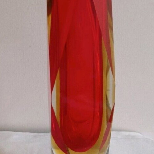 Murano Sommerso Vase 26 cm used with small mark