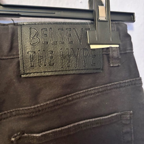Jean pants slim size 8-9 H&M used, black with elastic waist