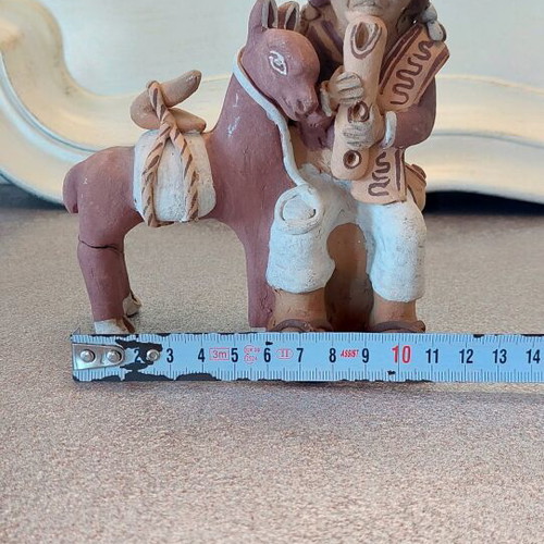 Handmade decorative clay figurine