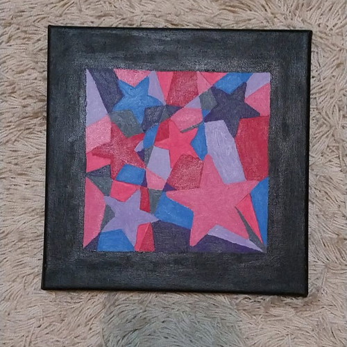 Hand-painted frame like new