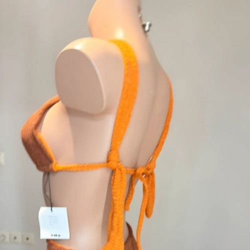 Summarine reversible bikini M/L, brown and orange