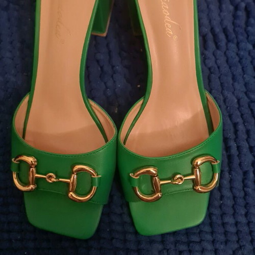 Green sandals used, size 41