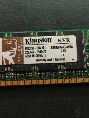 Kingston ValueRAM 256MB DDR 400MHz CL3 RAM like new