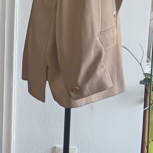 Vintage oversized καφέ σακάκι POLATOF μεταχειρισμένο, μέγεθος 44