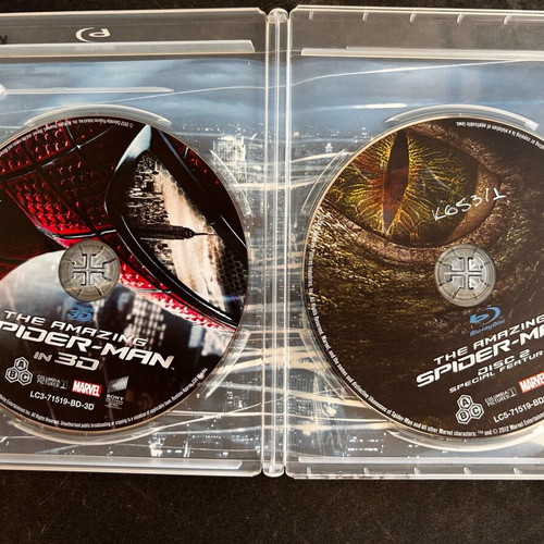 The Amazing Spider-Man 3D Blu-ray used, two-disc edition, Greek subtitles