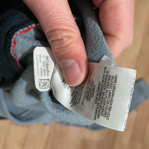 Columbia men's Polartec fleece jacket like new, size M, gray