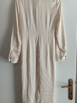 Zara dress, satin texture, size Medium, beige champagne
