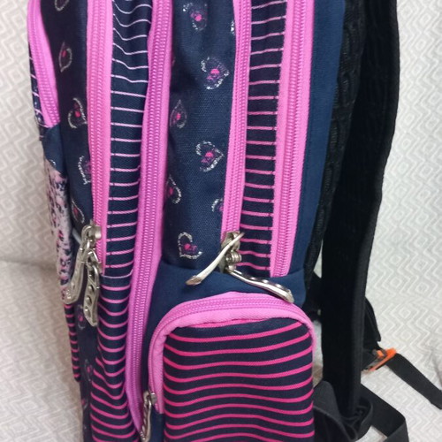 Polo school backpack with waterproof cover