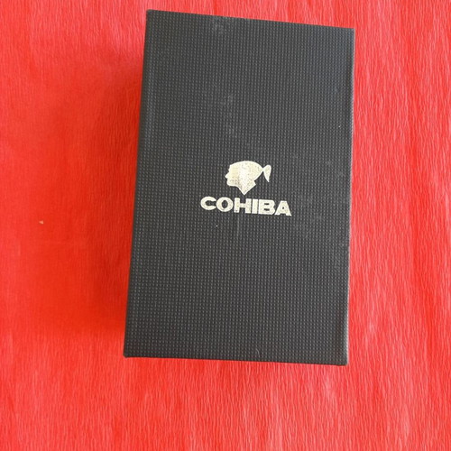 Cohiba Turbo Gun Metal lighter used, 4 flames