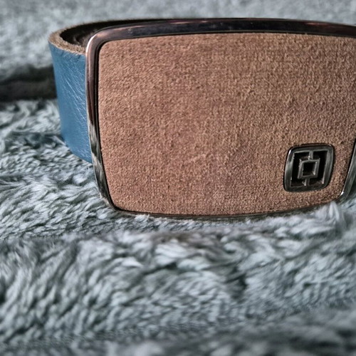 Horsefeathers leather belt new, adjustable, blue