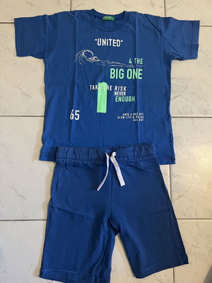 Benetton cotton set like new, size S (120 cm) for 6-7 years old