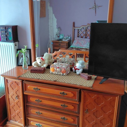 Bedroom furniture set used, mattress width 1.40m