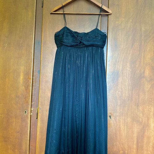 Zara vintage silk dress new, black with… - € 10,00