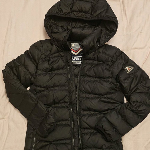 Superdry women's jacket XS black like new